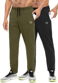 img 4 attached to 🏃 High-Performance G Gradual Men's Sweatpants: Zipper Pockets, Tapered Track Athletic Pants for Running, Exercise, Workout