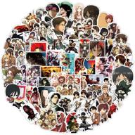 🔥 100pcs attack on titan stickers - cool anime waterproof vinyl stickers for laptop, water bottles, skateboard, phone - car bumper, trendy luggage graffiti patches decoration gifts logo