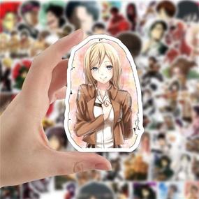 img 2 attached to 🔥 100PCS Attack On Titan Stickers - Cool Anime Waterproof Vinyl Stickers for Laptop, Water Bottles, Skateboard, Phone - Car Bumper, Trendy Luggage Graffiti Patches Decoration Gifts