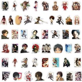 img 1 attached to 🔥 100PCS Attack On Titan Stickers - Cool Anime Waterproof Vinyl Stickers for Laptop, Water Bottles, Skateboard, Phone - Car Bumper, Trendy Luggage Graffiti Patches Decoration Gifts