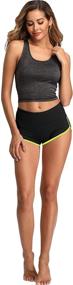 img 2 attached to CADMUS Ladies' Exercise Shorts for Yoga and Gym Workouts
