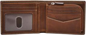 img 3 attached to 👜 Fossil Mens Wallet Dark Brown: Sleek and Stylish Accessory for the Modern Man