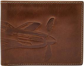 img 4 attached to 👜 Fossil Mens Wallet Dark Brown: Sleek and Stylish Accessory for the Modern Man