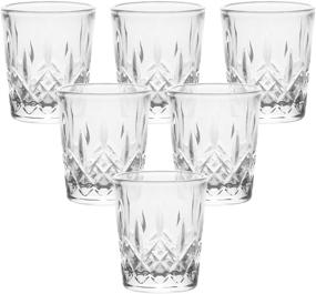 img 3 attached to 🥃 Enindel 3021.01 Shot Glasses with Carved Patterns - Set of 6, 1.7 OZ (JY001)