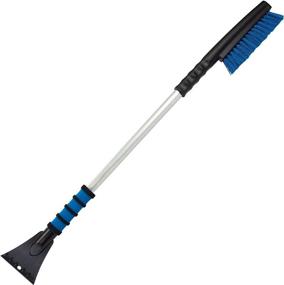 img 4 attached to ❄️ Efficient Snow Removal with Mallory 996-35 Maxx 35" Snow Brush: Foam Grip, Clear Aluminum Handle (Colors Vary)