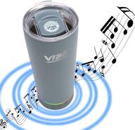 🔊 18oz stainless steel vibe speaker tumbler with bluetooth speaker | upgraded 1000mah battery | up to 8 hours playback time | ipx67 water resistant | ideal for beach, camping, golf, and more logo