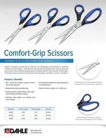 img 1 attached to ✂️ Dahle Vantage 40026: 6" Comfort-Grip Scissors with Adjustable Tension and Precision Blades