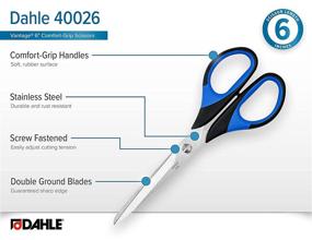 img 2 attached to ✂️ Dahle Vantage 40026: 6" Comfort-Grip Scissors with Adjustable Tension and Precision Blades