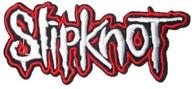 🎸 slipknot iron-on patch - 4.3x1.8 inches - metal punk hip hop band logo for t-shirt, hat, jacket logo