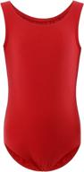 🩰 stylish and comfortable: wegetit girls' classic ballet sleeveless gymnastics leotards logo