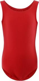 img 2 attached to 🩰 Stylish and Comfortable: WEGETIT Girls' Classic Ballet Sleeveless Gymnastics Leotards