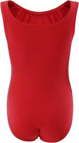 img 1 attached to 🩰 Stylish and Comfortable: WEGETIT Girls' Classic Ballet Sleeveless Gymnastics Leotards