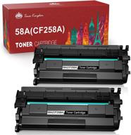 🖨️ 2 pack black toner-cartridge replacement for hp 58a cf258a 58x cf258x - compatible with hp m404n m404dn m404dw m404 mfp m428fdw m428fdn m428dw m428 m304 toner printer logo