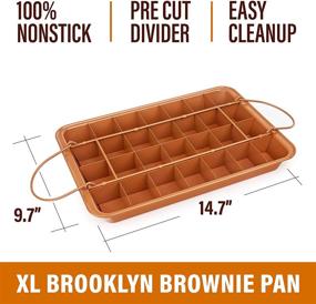 img 3 attached to Антипригарное покрытие Brooklyn Brownie обеспечивает посудомоечную машину