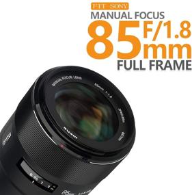 img 3 attached to 📷 MEKE 85mm F1.8 Manual Focus Lens with Electronic Aperture & EXIF for Sony E-Mount Cameras: Full Frame, Large Aperture, Ideal for Portraits - A7, A7R, A7C, A7RII, A7SIII, A7SII, A9