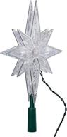 kurt adler 10-light 10-1/2-inch clear led 8-point star tree topper logo