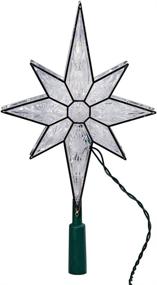 img 2 attached to Kurt Adler 10-Light 10-1/2-Inch Clear LED 8-Point Star Tree Topper