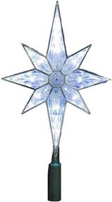 img 3 attached to Kurt Adler 10-Light 10-1/2-Inch Clear LED 8-Point Star Tree Topper