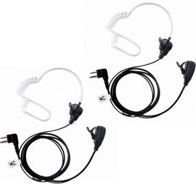 img 4 attached to Enhance Communication with AIRSN RDU4100 BPR40 Earpiece for Motorola Walkie Talkie Two Way Radio - Pack of 2