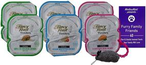 img 3 attached to 🐱 Fancy Feast Petites Wet Cat Food Bundle: 3 Flavor Variety (2) Each - Grilled Chicken Rice, Ocean Whitefish Tomato, Seared Salmon Spinach (2.8 Ounces) - Plus Catnip Toy and Fun Facts Booklet