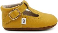 liv leo t strap oxford leather girls' shoes and flats logo