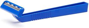 img 4 attached to 🪒 BRN1312 Latex Free Disposable Twin Blade Facial Razor, Blue - Pack of 500, Medline