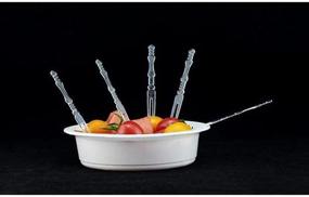 img 1 attached to 🍽️ 300 Pcs Set of Disposable Plastic Fruit Forks for Bistro, Cocktail, Tasting, and Appetizers - Mini Cake Forks - Fruit-Fork (Plastic)