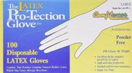 500 count large comfitwear disposable latex gloves logo