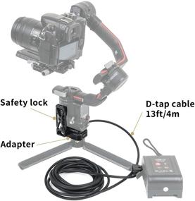 img 3 attached to 💡 Came-TV Base Power Adapter: D-Tap Input & Output, 13ft DC Cable for DJI Ronin RS2 Gimbal