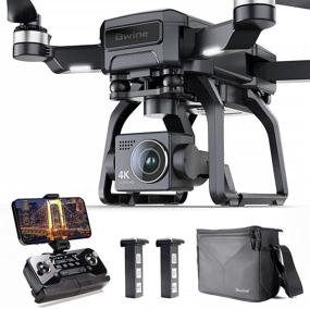 img 4 attached to Bwine F7 Drone for Adults with 3-axis Gimbal, 4K Camera Large Aperture, 9842FT 5GHz FPV Transmission, 2 Batteries 50 Minutes Flight Time, Brushless Motor, Aircraft with GPS Auto Return Home