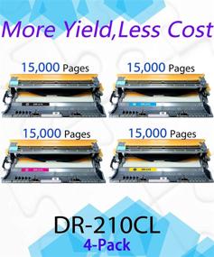 img 3 attached to 🖨️ EASYPRINT Compatible 4-Pack Drum Unit: DR210CL for HL3040CN, 3070CW, 9320CW, MFC-9010CN, 9120CW, 9320CW Printers