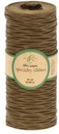 🎀 berwick 9098018 bella terra solid matte paper craft ribbon, 3-1/2-inch wide, 25-yard spool in chocolate brown - high quality crafting ribbon logo