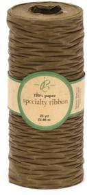 img 1 attached to 🎀 Berwick 9098018 Bella Terra Solid Matte Paper Craft Ribbon, 3-1/2-Inch Wide, 25-Yard Spool in Chocolate Brown - High Quality Crafting Ribbon