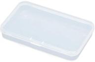 📦 akoak clear polypropylene mini storage containers with hinged lid - pack of 4 logo