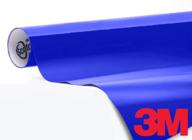 🚗 revamp your vehicle with 3m 1080 gloss cosmic blue air-release vinyl wrap roll (1/2ft x 5ft) logo