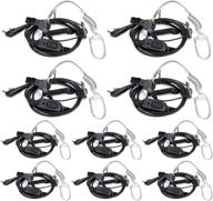 🎧 retevis walkie talkie earpiece with mic - 2 pin acoustic tube headset (10 pack) for business, security, and restaurants - compatible with 888s uv-5r retevis h-777 rt19 rt21 rt22 arcshell ar-5 two way radios logo