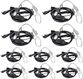 img 4 attached to 🎧 Retevis Walkie Talkie Earpiece with Mic - 2 Pin Acoustic Tube Headset (10 Pack) for Business, Security, and Restaurants - Compatible with 888S UV-5R Retevis H-777 RT19 RT21 RT22 Arcshell AR-5 Two Way Radios