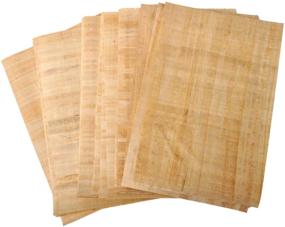 img 3 attached to Egyptian Papyrus Blank Paper Set - Pack of 10 Sheets for Art Projects, Scrapbooking, Album Refill, Scrolls, and Teaching Ancient Hieroglyphic History - 8x12in (20x30cm) Size