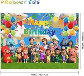 img 3 attached to 🎉 Family Happy Birthday Party Backdrop - Cartoon Design | Party Supplies Banner Photography Background | Boys Girls Birthday Party Baby Shower Decorations (7x5ft)