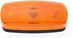 img 1 attached to Optronics MC32ABBP Amber Rectangular Reflector Clearance Marker Light - Enhance Safety and Visibility