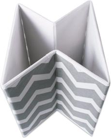 img 1 attached to 📦 DII Large Chevron Collapsible Bin Set, Non-Woven Storage Collection, 13x13x13" Cube, Gray (2 Pieces)