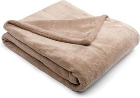 img 2 attached to Cozy up with Sunbeam's SlumberRest Camelot Microplush Heated Throw in Mushroom
