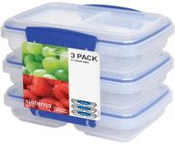 set of 3 klip it multi-purpose food containers for storage logo