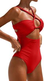 img 2 attached to 👙 Ioiom Monokini Swimwear: Stylish Women's Swimsuits for Bathing