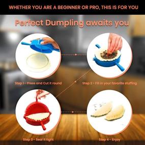 img 1 attached to 🥟 KOOL ESSENTIALS Dumpling Press Set - 4 Piece Pack Empanada Press and Dumpling Press Combo - Essential Kitchen Gadgets with Bonus Silicone Dough Cookie Cutter