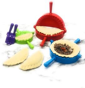 img 3 attached to 🥟 KOOL ESSENTIALS Dumpling Press Set - 4 Piece Pack Empanada Press and Dumpling Press Combo - Essential Kitchen Gadgets with Bonus Silicone Dough Cookie Cutter