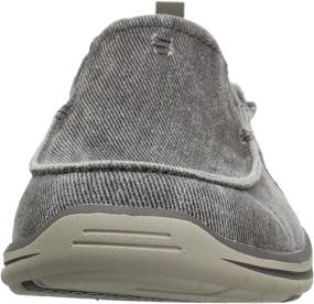 img 3 attached to Skechers Relaxed Elected Loafer Charcoal Men's Shoes in Loafers & Slip-Ons