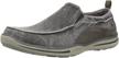 skechers relaxed elected loafer charcoal men's shoes in loafers & slip-ons logo