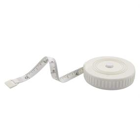 img 4 attached to 📏 Edtape Body Measuring Tape, Soft Tape Measure for Sewing, Fabrics, Tailoring, Crafts - 60 Inch/1.5M Retractable Dual Sided Measurement Tape, White