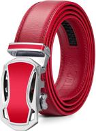 designer men's accessories and belts - itiezy leather ratchet automatic logo
